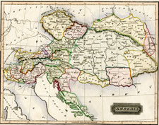 antique Austrian map