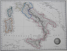 South Italy from Arrowsmith 1825