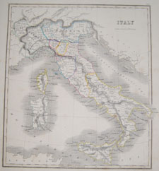 Lizars map of Italy