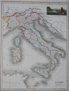 Italy 1819 from Thomson's atlas