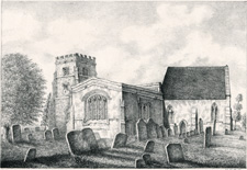 CHILDREY CHURCH, BERKSHIRE (From the S.E.)