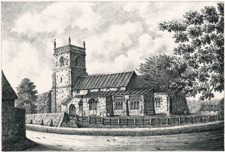 EAST HENDRED CHURCH, BERKSHIRE (from the S.E.)