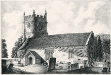 THE FORMER CHURCH OF LONG NEWNTON, WILTSHIRE (from the S.E.)