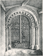 SPARSHOLT CHURCH, BERKSHIRE (Door in the Porch)