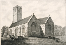 TORTWORTH CHURCH, GLOUCESTERSHIRE (from the S.E.)