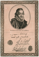 Sir Robert Cecil Earl of Salisbury
