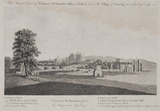 An Ancient View of St. James's, Westminster Abbey & Hall, &c from the Village of Charing, now Charing Cross