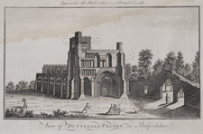 View of Dunstable Priory, in Bedforshire