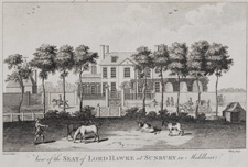 View of the Seat of Lord Hawke at Sunbury in Middlesex