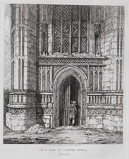 The W. Door of Laxfield Church, Suffolk