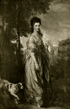 Gainsborough portrait of lady with dog