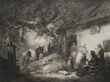 At the Door of 'The Dolphin' by George Morland