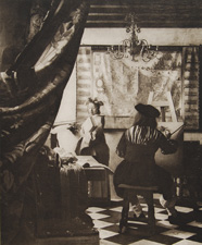 The Artist in his Studio by Johannes Vermeer