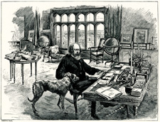 Tennyson in his Library