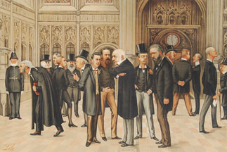 The Lobby of the House of Commons, 1886