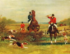 E.B. Herleyte 1897 fox hunting print