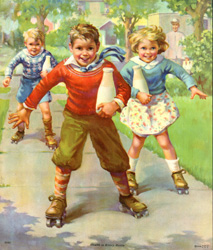 Vintage prints of 'boys being boys' from the 1930s and 1940s
