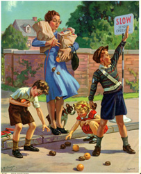Vintage prints of 'boys being boys' from the 1930s and 1940s