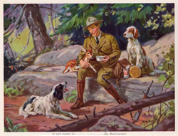 Vintage calendar art: camping, wildlife, etc.