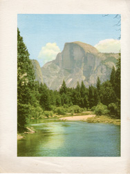 Vintage calendar art print of beautiful landscapes