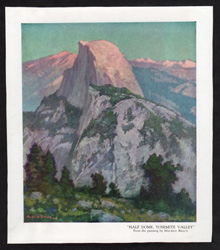 Vintage calendar art print of beautiful landscapes