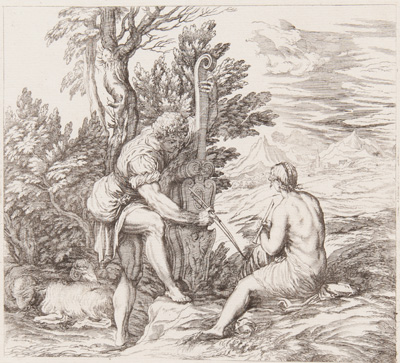 Titian and Veronese etchings by Valentin Lefevre, published in 1682 in ...