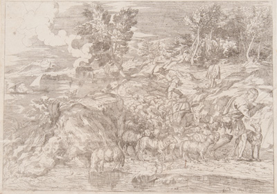 Titian and Veronese etchings by Valentin Lefevre, published in 1682 in ...