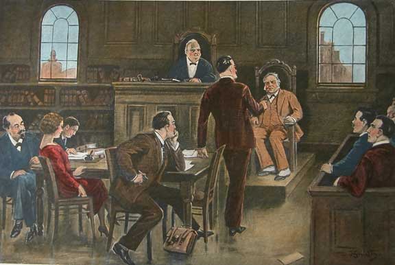 Darvill legal prints courtroom